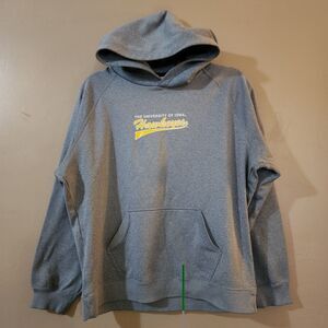 Under Armour Iowa Hawkeyes Womens Hoodie Sweatshirt Size L Gray Dry Wick